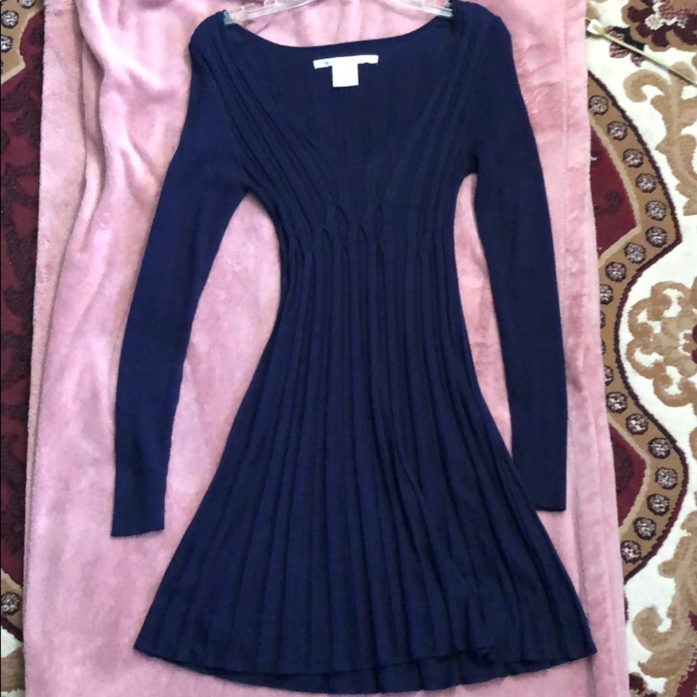 Max studios, blue long sleeve dress style A909458